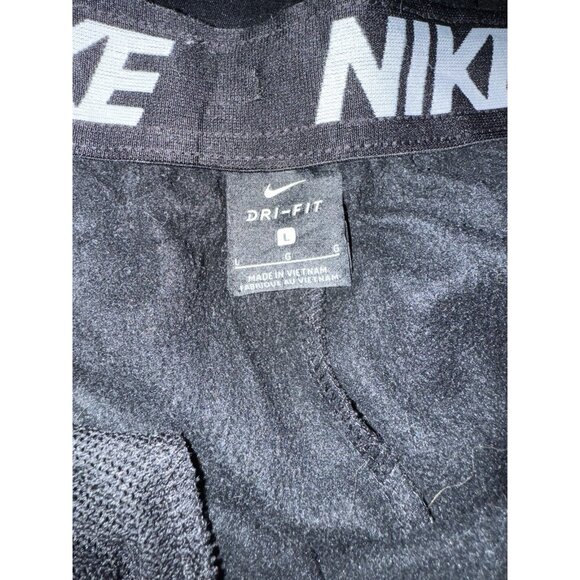 Nike Jogger Pants Women’s Size Large Dri-Fit Black Polyester Fleece Lined - Picture 10 of 12